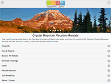 Tablet Screenshot of crystalcabins.com